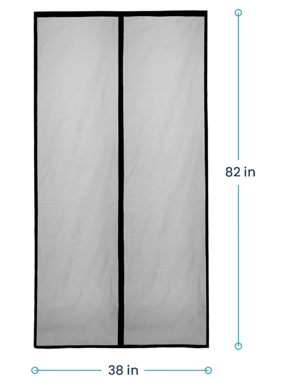Amazon Heavy Duty Magnetic Screen Door - Black - Picture 5 of 5
